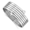 Quality Gold Sterling Silver Rhodium-plated Bangle Bracelet