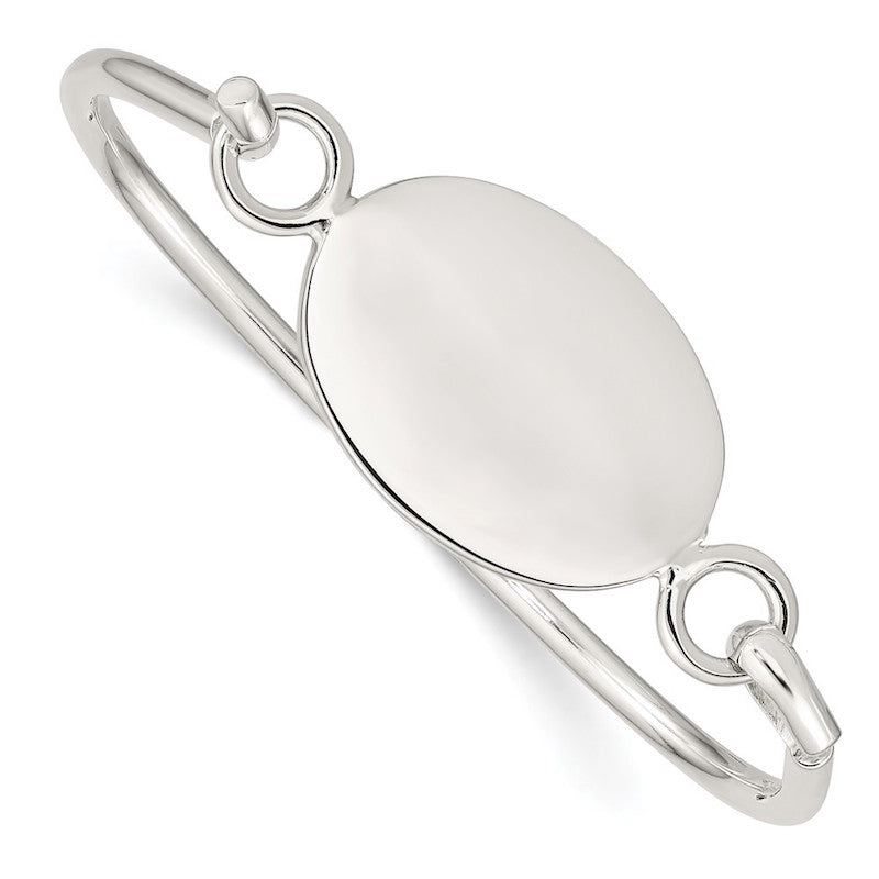 Quality Gold Sterling Silver Fancy Slip-on Bangle Bracelet