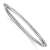 Quality Gold Sterling Silver Rhodium Plated Twisted Intertwined Bangle Bracelet