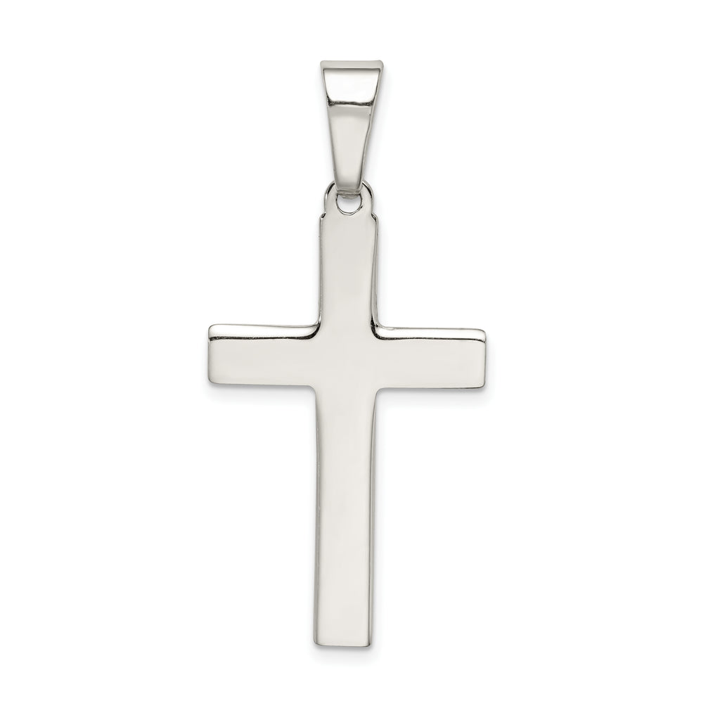 Quality Gold Sterling Silver Polished Cross Pendant