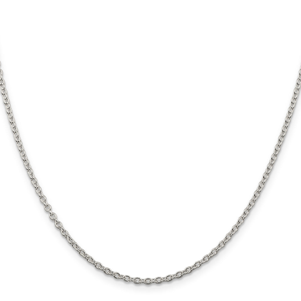 Quality Gold Sterling Silver 2.25mm Cable Chain