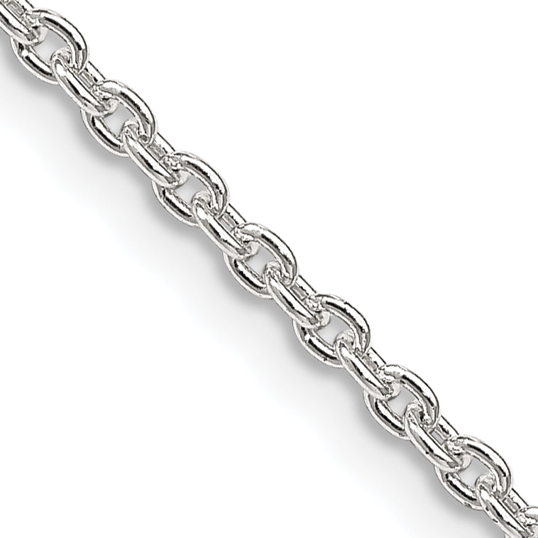 Quality Gold Sterling Silver 2.25mm Cable Chain