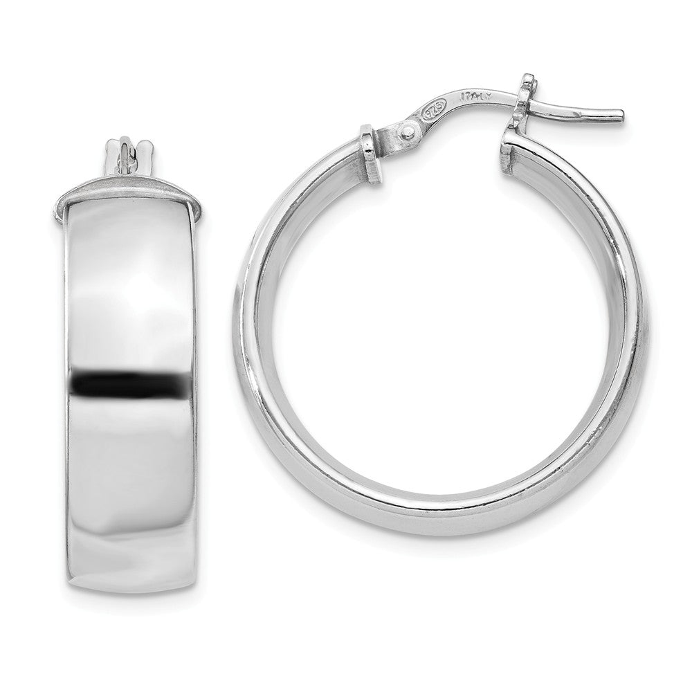 Quality Gold Sterling Silver Rhodium-plated Hoop Earrings