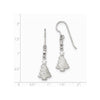 Quality Gold Sterling Silver Rhodium Plated Christmas Tree Dangle Earrings