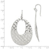 Quality Gold Sterling Silver Weave Design Dangle Earrings