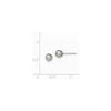 Quality Gold Sterling Silver 5-6mm Grey FW Cultured Round Pearl Stud Earrings