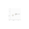 Quality Gold Sterling Silver 4-5mm White FW Cultured Round Pearl Stud Earrings