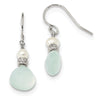 Quality Gold Sterling Silver Chalcedony and FWC Pearl Dangle Earrings