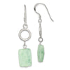 Quality Gold Sterling Silver Amazonite Stone Dangle Earrings