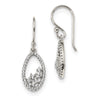 Quality Gold Sterling Silver CZ Dangle Earrings