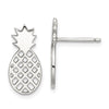 Quality Gold Sterling Silver Pineapple Stud Earrings