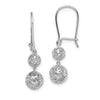 Quality Gold Sterling Silver Rhodium-plated Balls Dangle Earrings