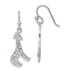 Quality Gold Sterling Silver Rhodium-plated Giraffe Dangle Earrings