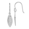 Quality Gold Sterling Silver Rhodium-plated Filigree Dangle Earrings