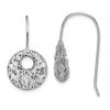 Quality Gold Sterling Silver Rhodium-plated Circles Dangle Earrings