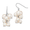 Quality Gold Sterling Silver Rhod-plat 6mm to 10mm White FWC Pearl Dangle Earrings