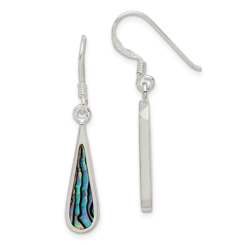 Quality Gold Sterling Silver Abalone Dangle Earring