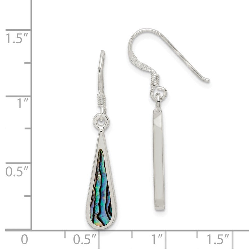 Quality Gold Sterling Silver Abalone Dangle Earring