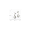 Quality Gold Sterling Silver 8mm Dangle Ball Earrings