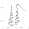 Quality Gold Sterling Silver Twist Dangle Earrings