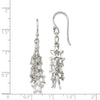 Quality Gold Sterling Silver Multi-Stars Dangle Earrings