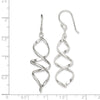 Quality Gold Sterling Silver Corkscrew Dangle Earrings