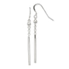 Quality Gold Sterling Silver Fancy Bar Dangle Earrings