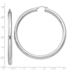 Quality Gold Sterling Silver Rhodium-plated 5mm Polished Hoop Earrings