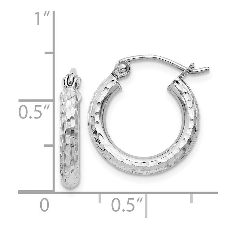 Quality Gold Sterling Silver Rhodium-plated 2.25 Hoop Earrings