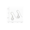 Quality Gold Sterling Silver 8mm Diamond Cut Bead Dangle Earrings