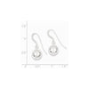 Quality Gold Sterling Silver 10mm Diamond Cut Bead Dangle Earrings