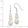 Quality Gold Sterling Silver FW Cultured Pearl Dangle Earrings