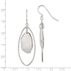 Quality Gold Sterling Silver Dangle Circle Earrings