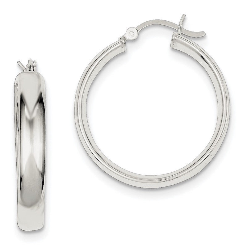 Quality Gold Sterling Silver 30mm Hoop Earrings