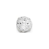 Quality Gold Sterling Silver 9mm Round Snap Set CZ Stud Earrings