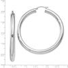 Quality Gold Sterling Silver Rhodium-plated 5mm Round Hoop Earrings