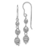 Quality Gold Sterling Silver Rhodium Plated Filigree Bead Dangle Earrings