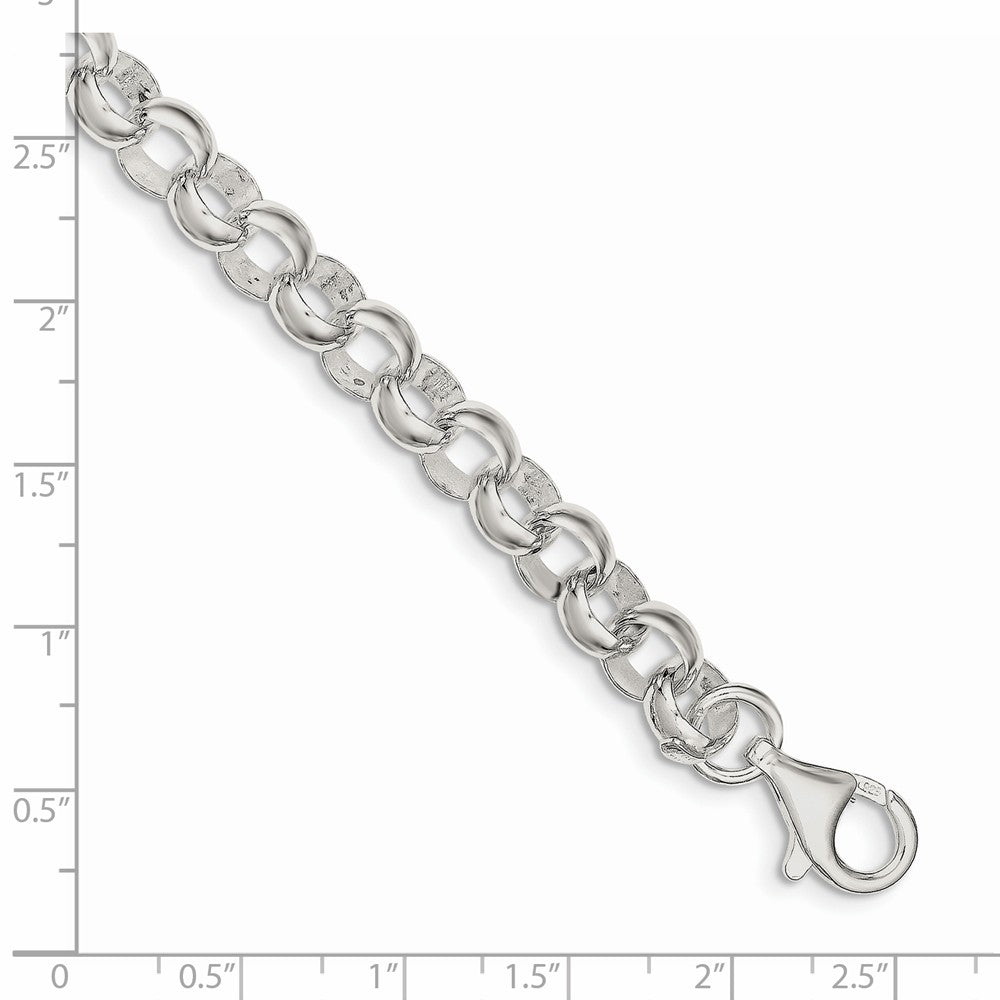 Quality Gold Sterling Silver 8.00mm Belcher Light Bracelet