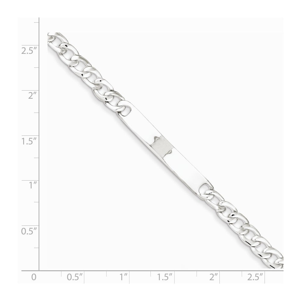 Quality Gold Sterling Silver Baby ID Curb Link Bracelet