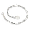 Quality Gold Sterling Silver Heart Charm Childs Bracelet