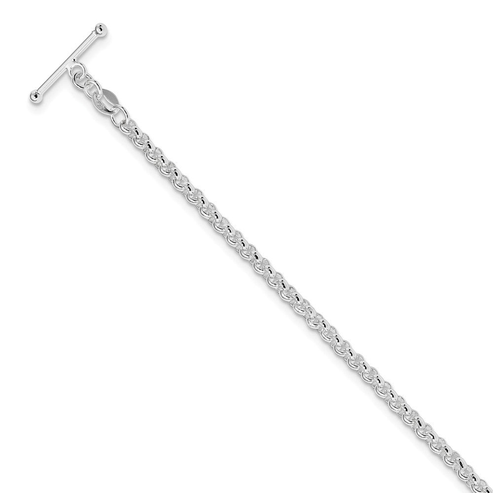 Quality Gold Sterling Silver Double Heart CZ Bracelet