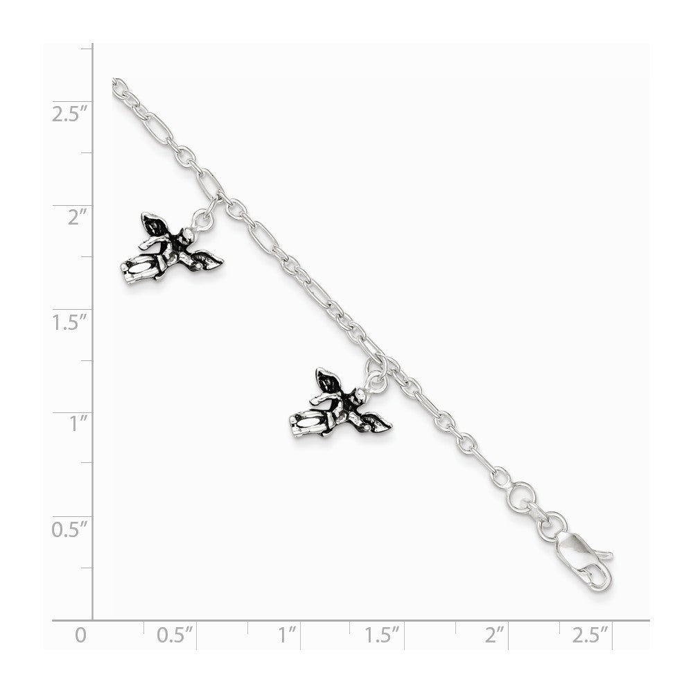 Quality Gold Sterling Silver Angel Bracelet