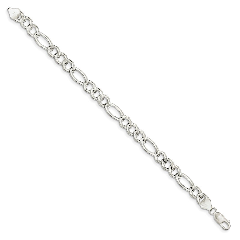 Quality Gold Sterling Silver Figaro Bracelet