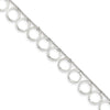 Quality Gold Sterling Silver Dangle Circles Anklet