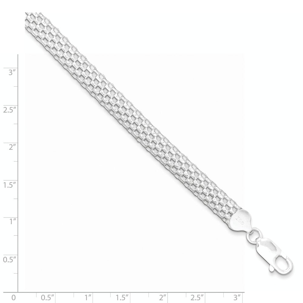 Quality Gold Sterling Silver Mesh Bracelet