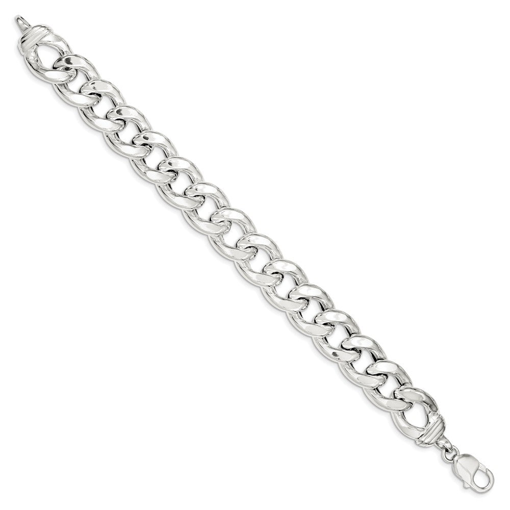 Quality Gold Sterling Silver Curb Bracelet