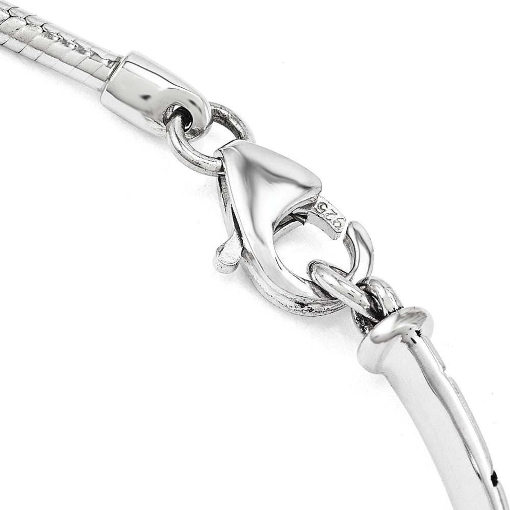 Quality Gold Sterling Silver Reflections Swarovski Crystal Love Heart Adj. Bracelet