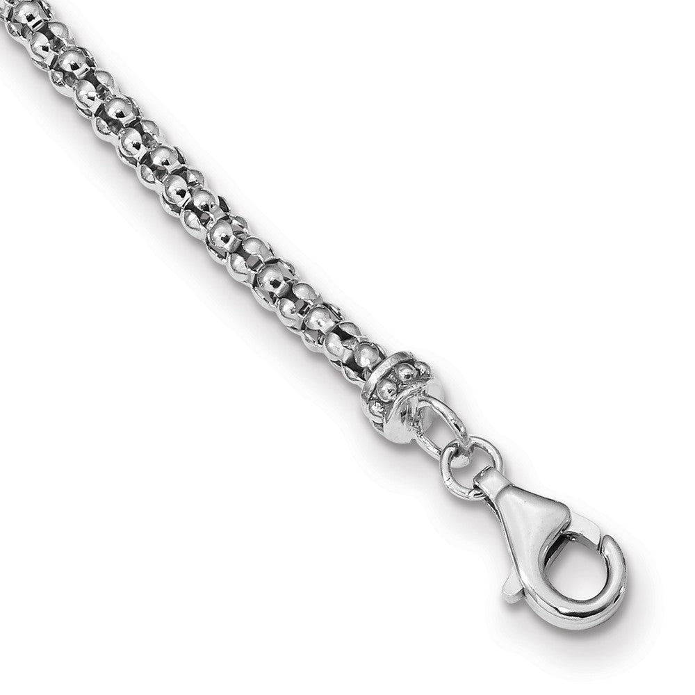 Quality Gold Sterling Silver Rhodium-plated CZ Infinity Dangle 16.75in Necklace