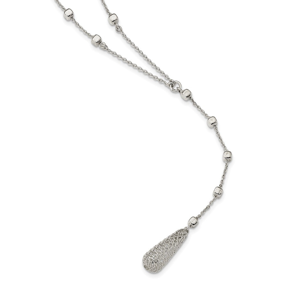 Quality Gold Sterling Silver Y-Shape with 3.5 inch Dangle Necklace