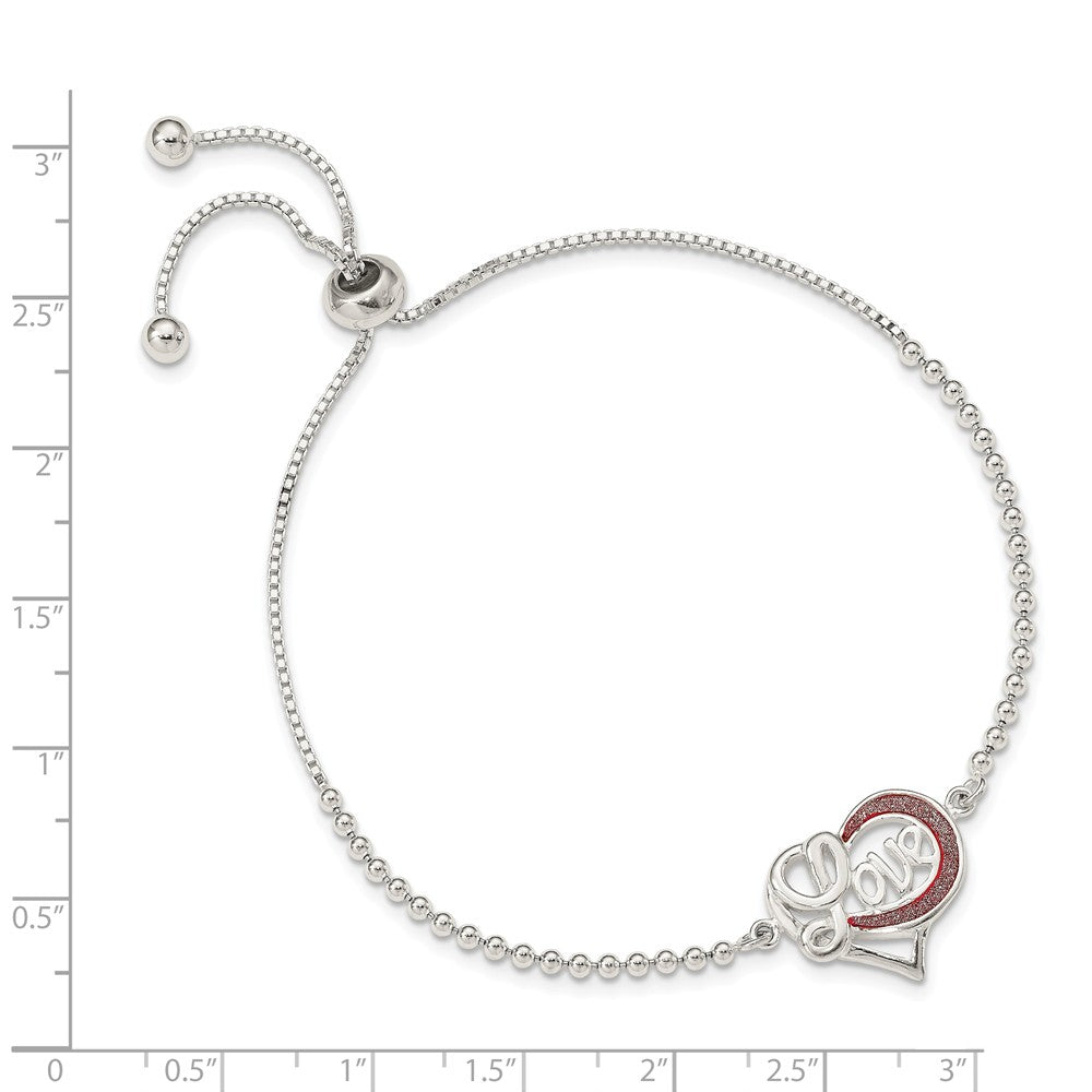 Quality Gold Sterling Silver Glitter Infused Infinity Love Adjustable Bracelet